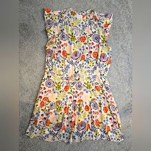 Velvet by Graham & Spencer Paloma Meadow Tie Waste Dress Size XL